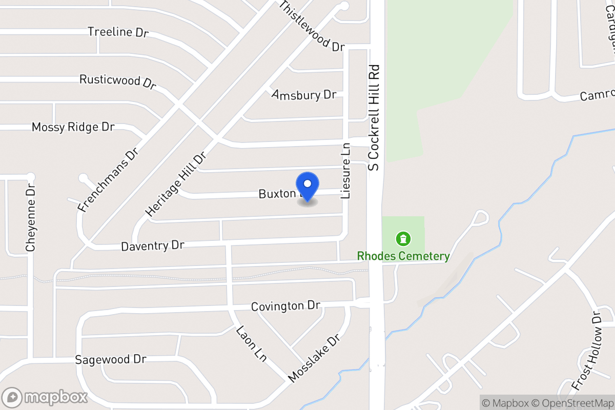 Map of 1308 Buxton Dr