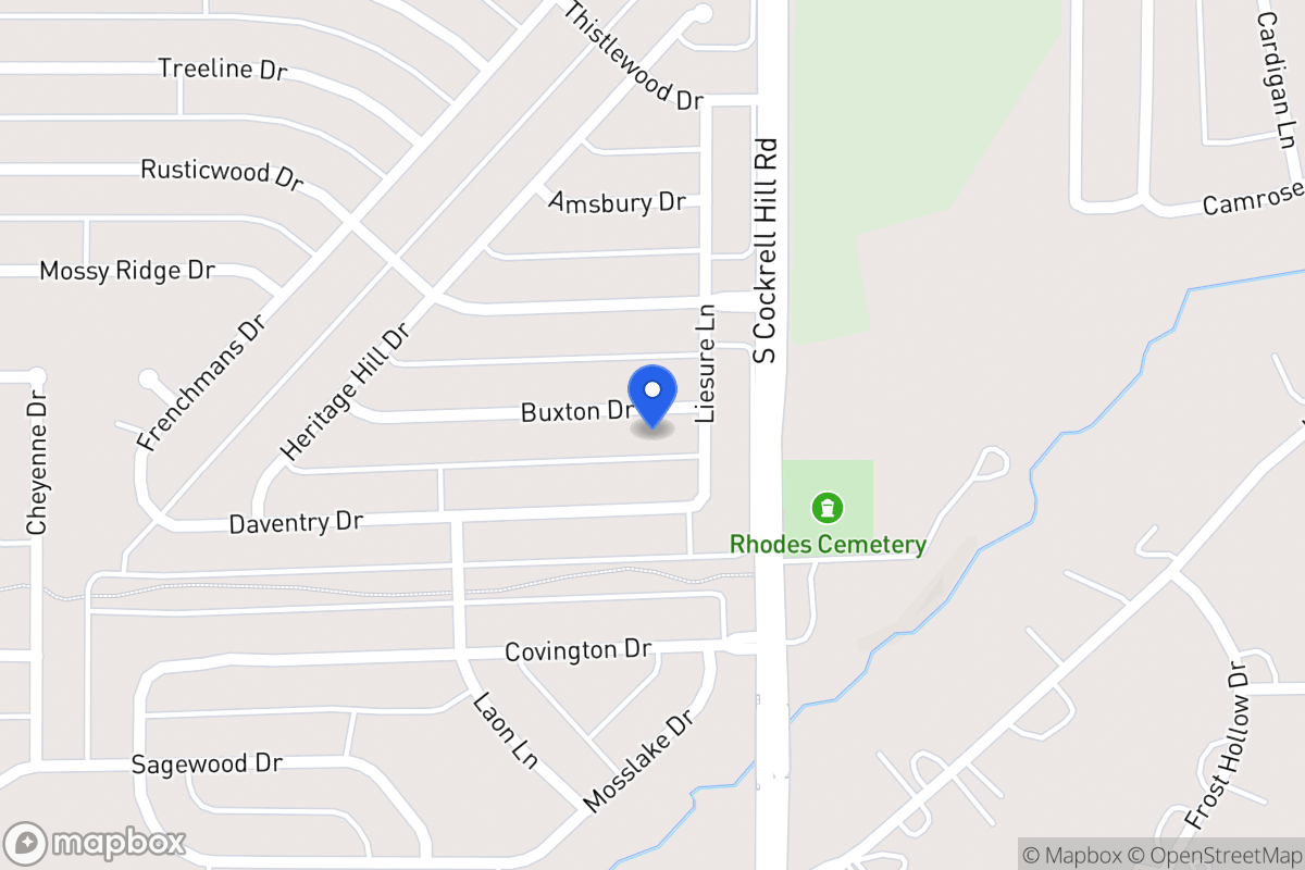 Map of 1304 Buxton Dr