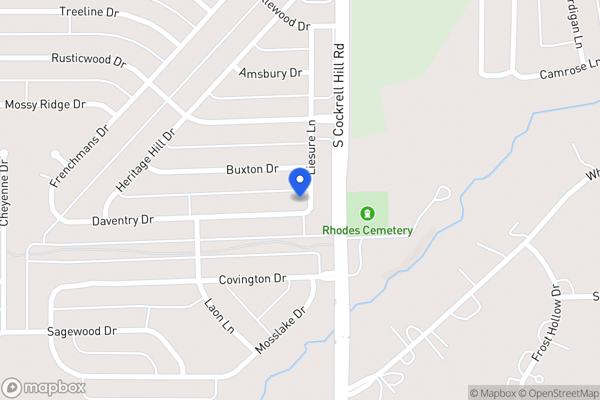 Map of 1301 Daventry Dr