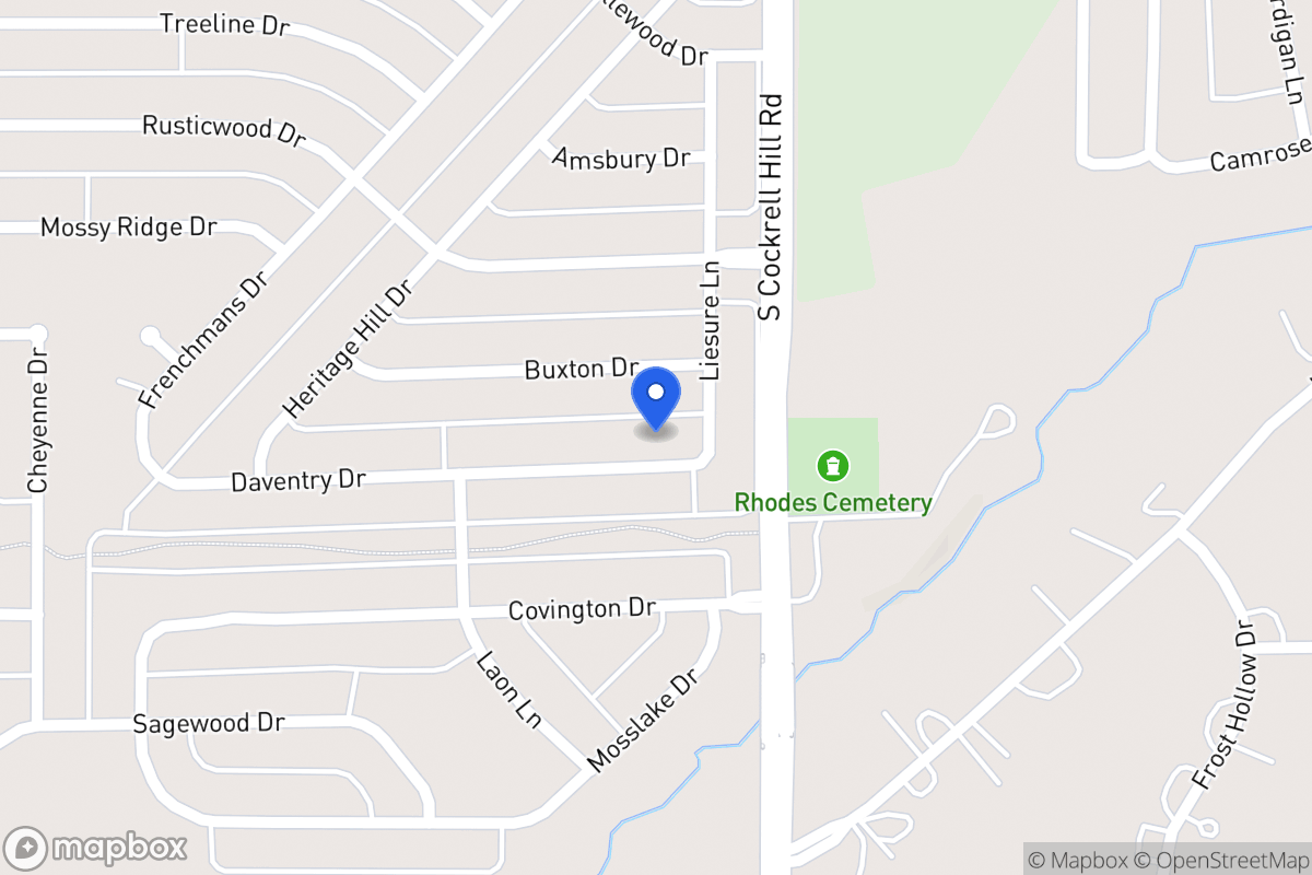 Map of 1305 Daventry Dr