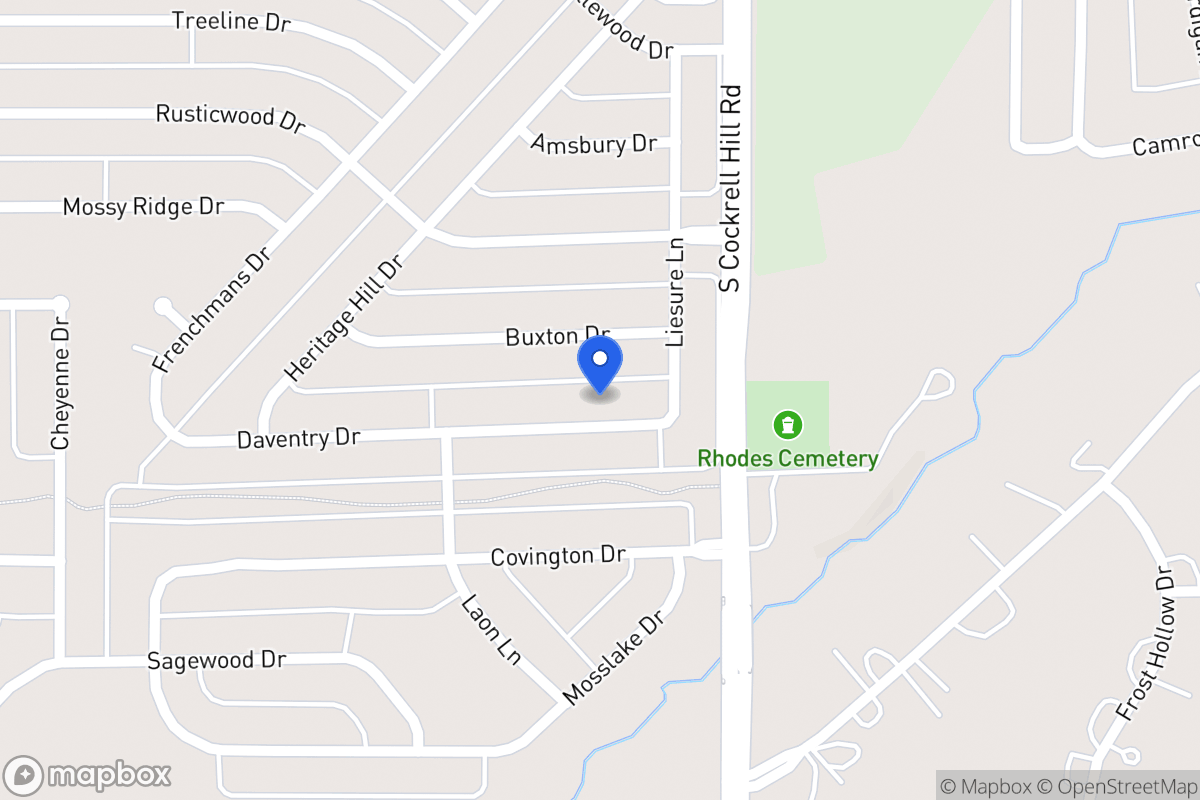 Map of 1309 Daventry Dr