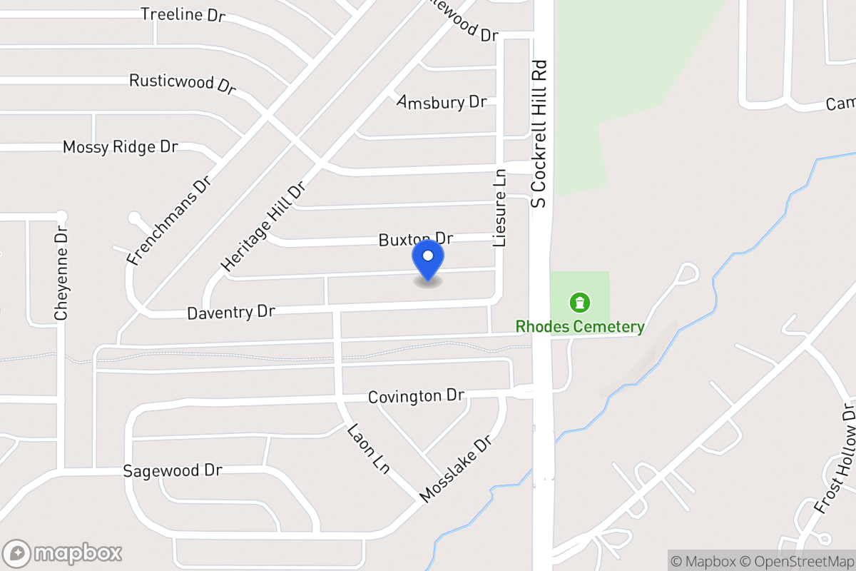 Map of 1313 Daventry Dr
