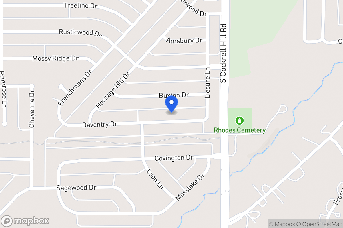 Map of 1317 Daventry Dr