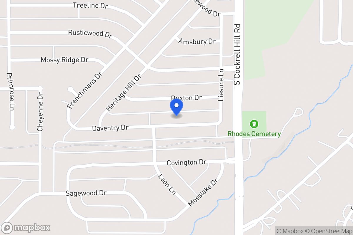 Map of 1321 Daventry Dr