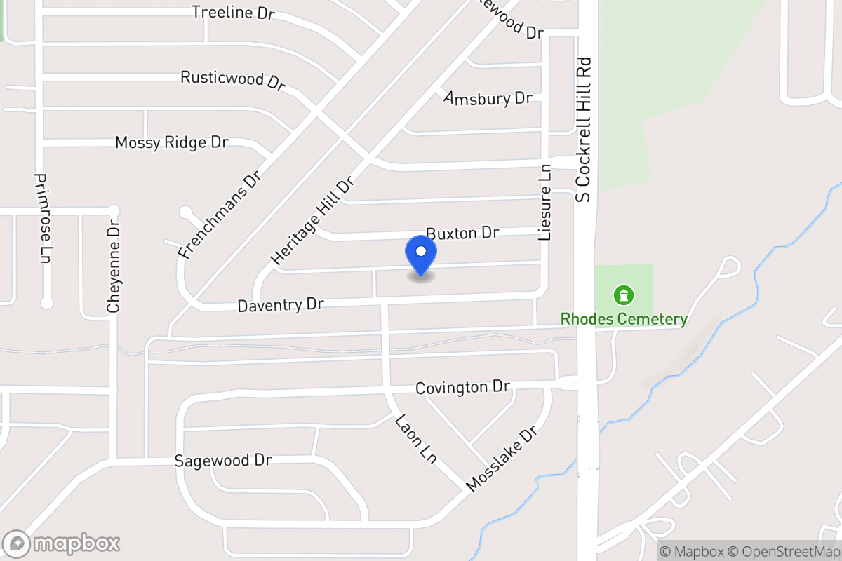 Map of 1325 Daventry Dr