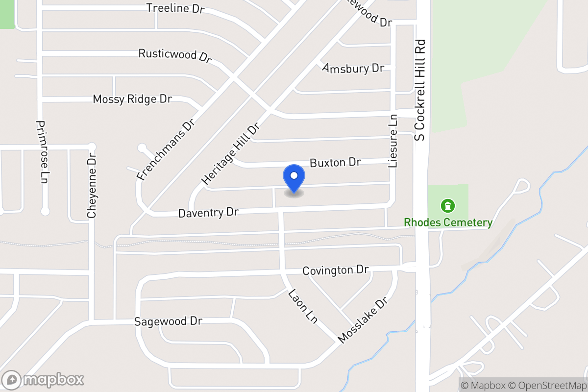 Map of 1329 Daventry Dr