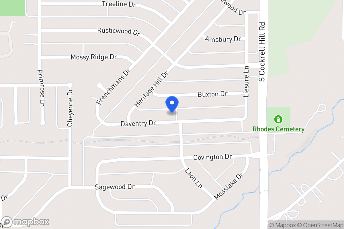 Map of 1401 Daventry Dr