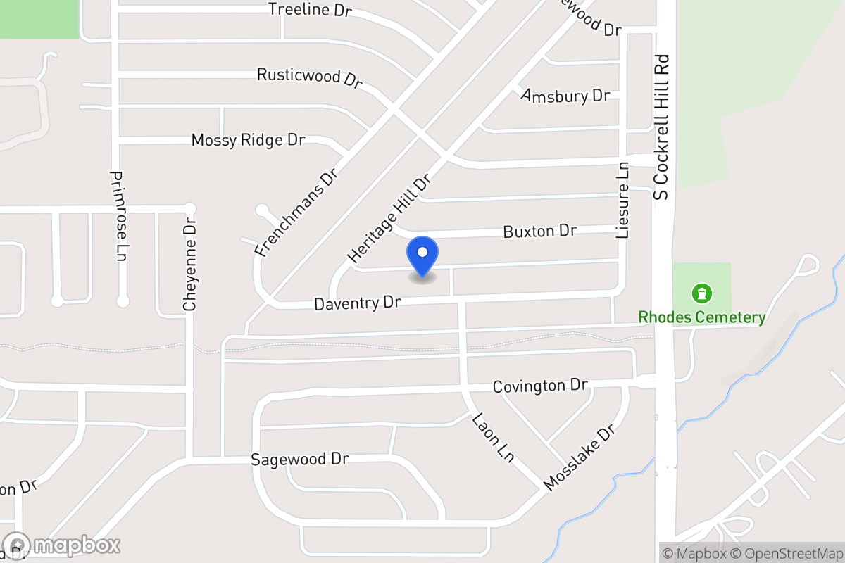 Map of 1405 Daventry Dr