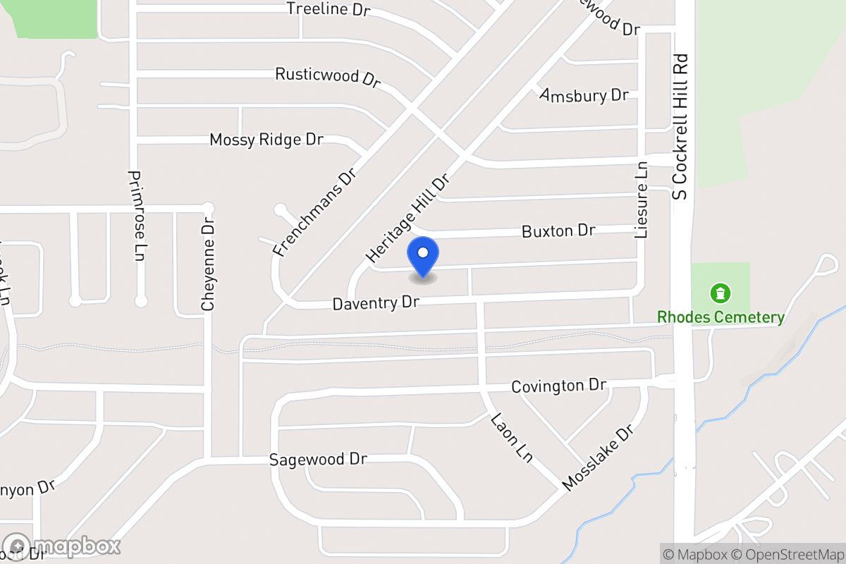 Map of 1409 Daventry Dr