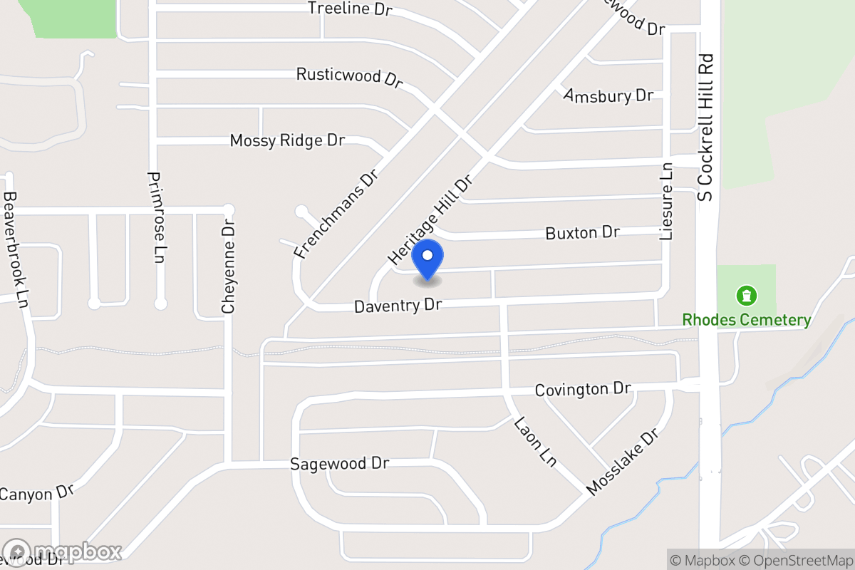 Map of 1413 Daventry Dr