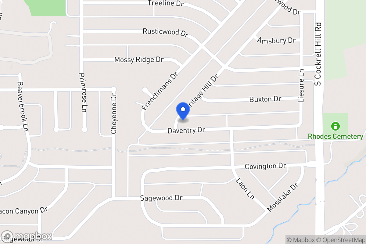 Map of 1421 Daventry Dr