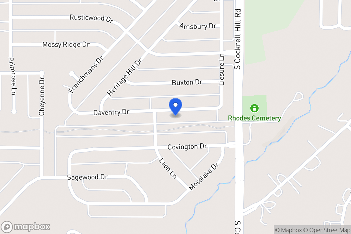 Map of 1320 Daventry Dr