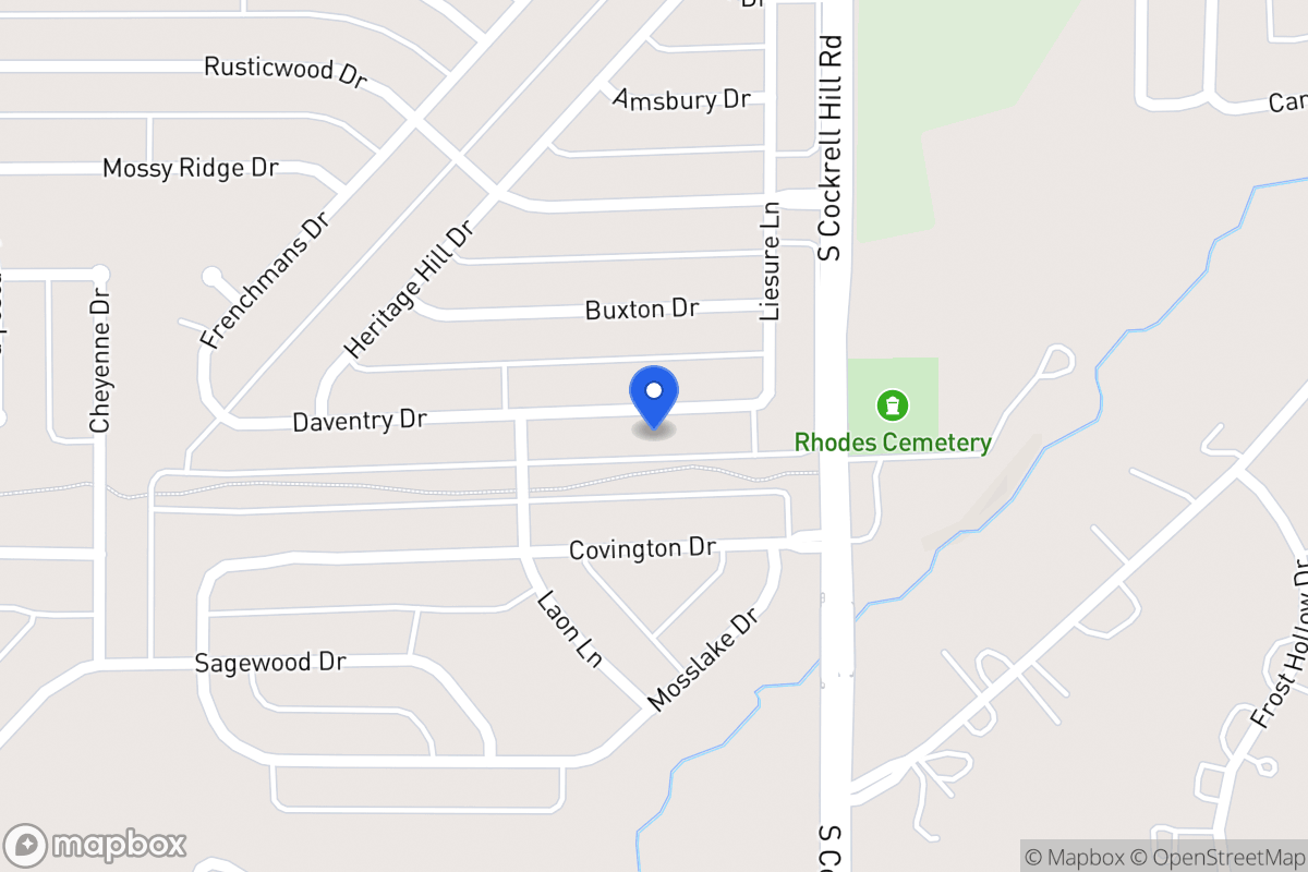 Map of 1312 Daventry Dr