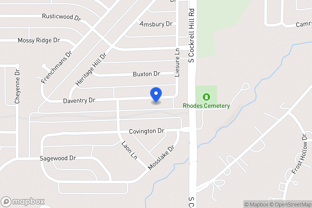 Map of 1308 Daventry Dr