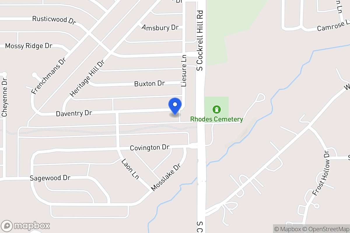 Map of 1300 Daventry Dr