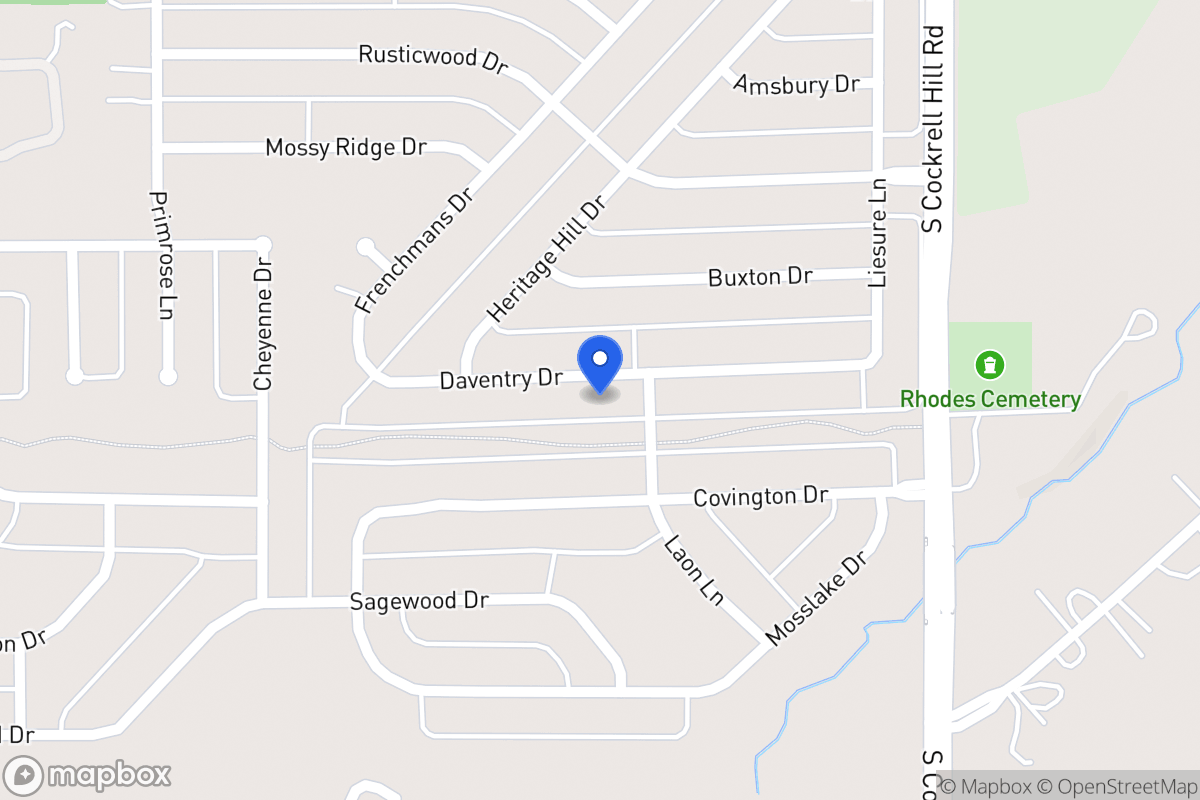 Map of 1404 Daventry Dr