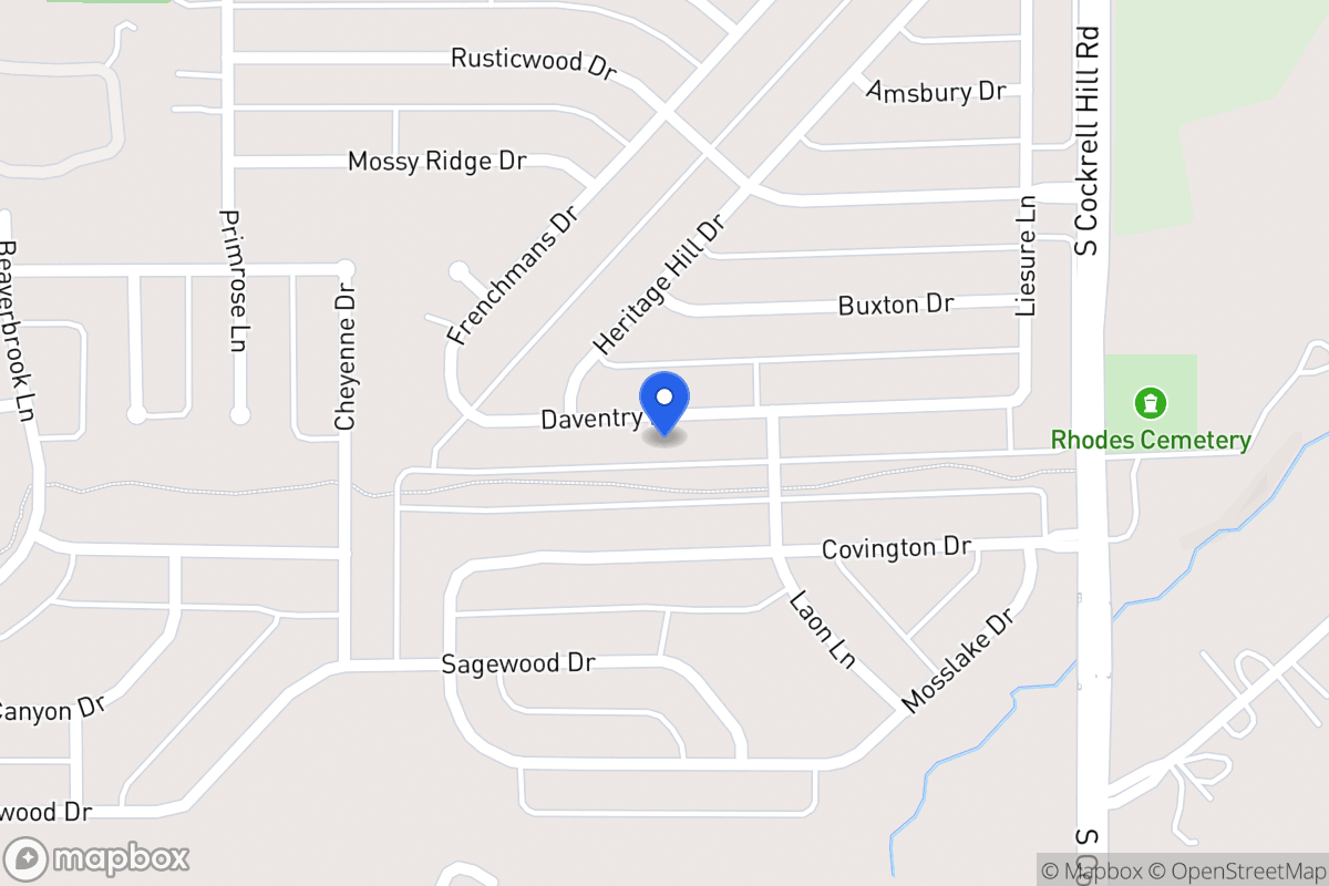 Map of 1412 Daventry Dr