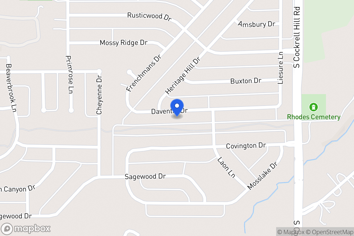 Map of 1416 Daventry Dr