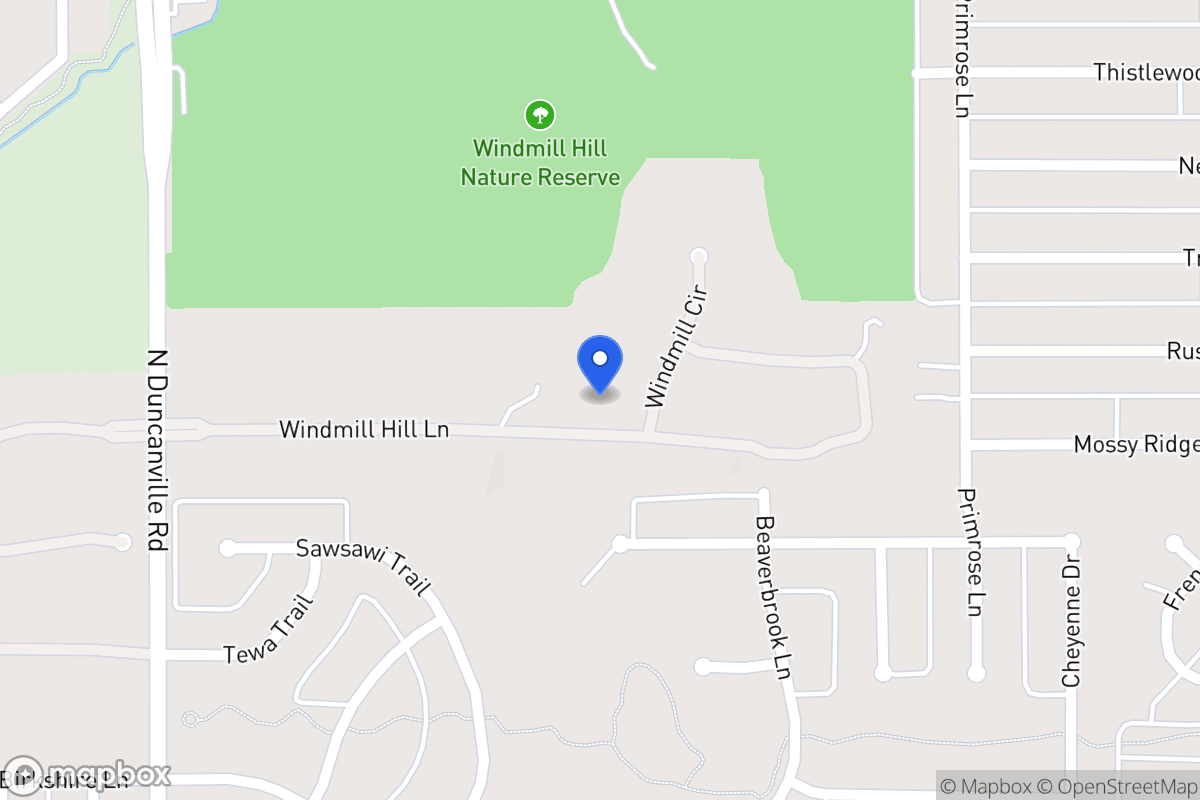 Map of 1925 Windmill Hill Ln