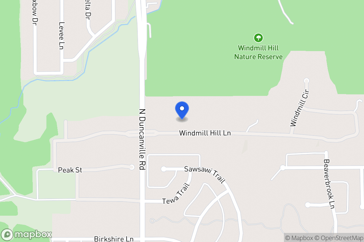 Map of 1909 Windmill Hill Ln
