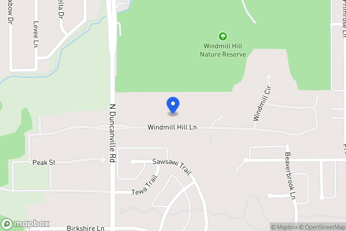 Map of 1901 Windmill Hill Ln