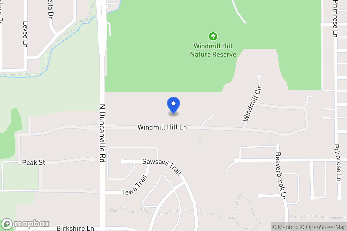 Map of 1813 Windmill Hill Ln