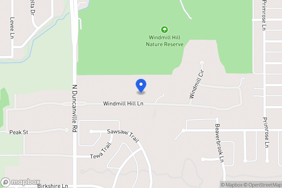 Map of 1809 Windmill Hill Ln