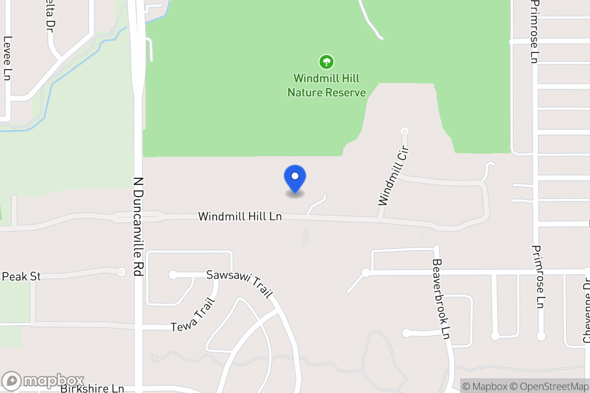 Map of 1805 Windmill Hill Ln