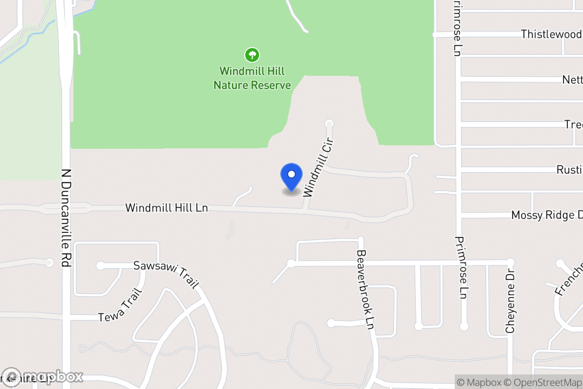 Map of 1721 Windmill Hill Ln
