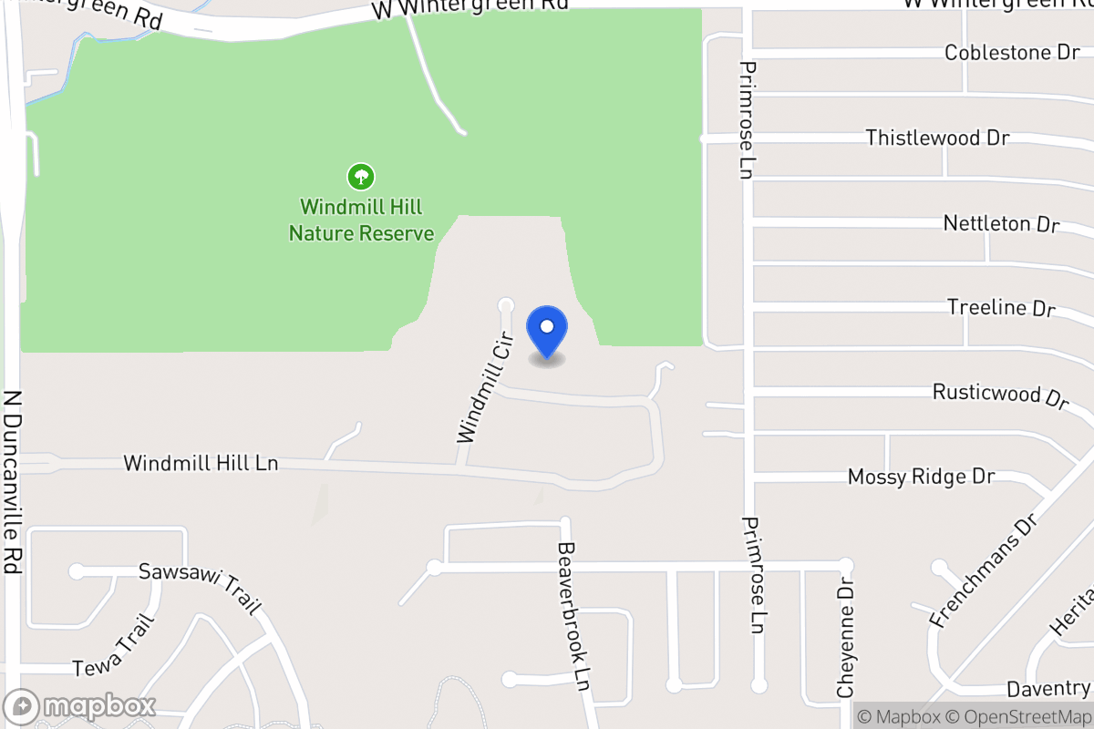 Map of 1715 Windmill Hill Ln