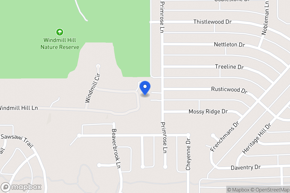 Map of 1734 Windmill Hill Ln