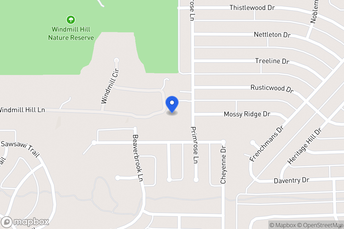 Map of 1738 Windmill Hill Ln