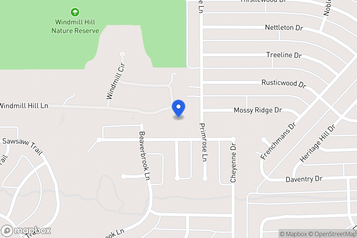 Map of 1740 Windmill Hill Ln