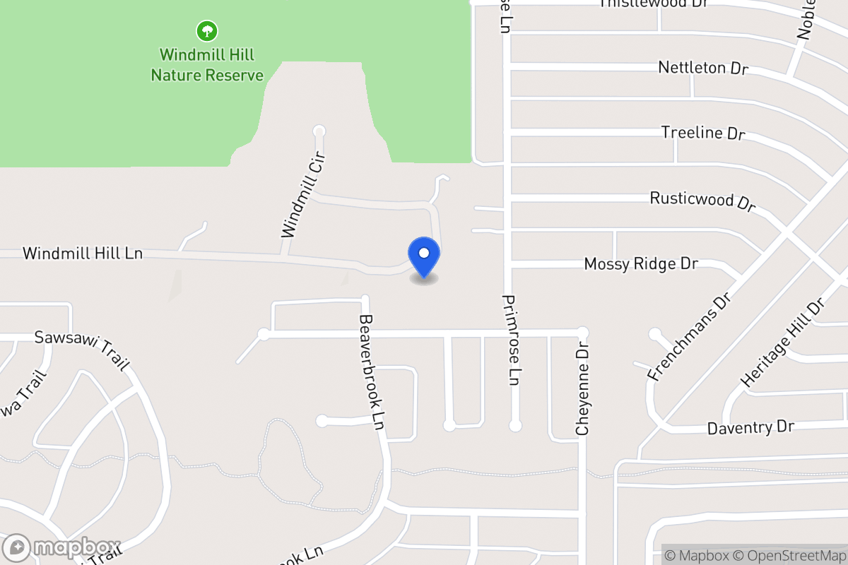 Map of 1742 Windmill Hill Ln