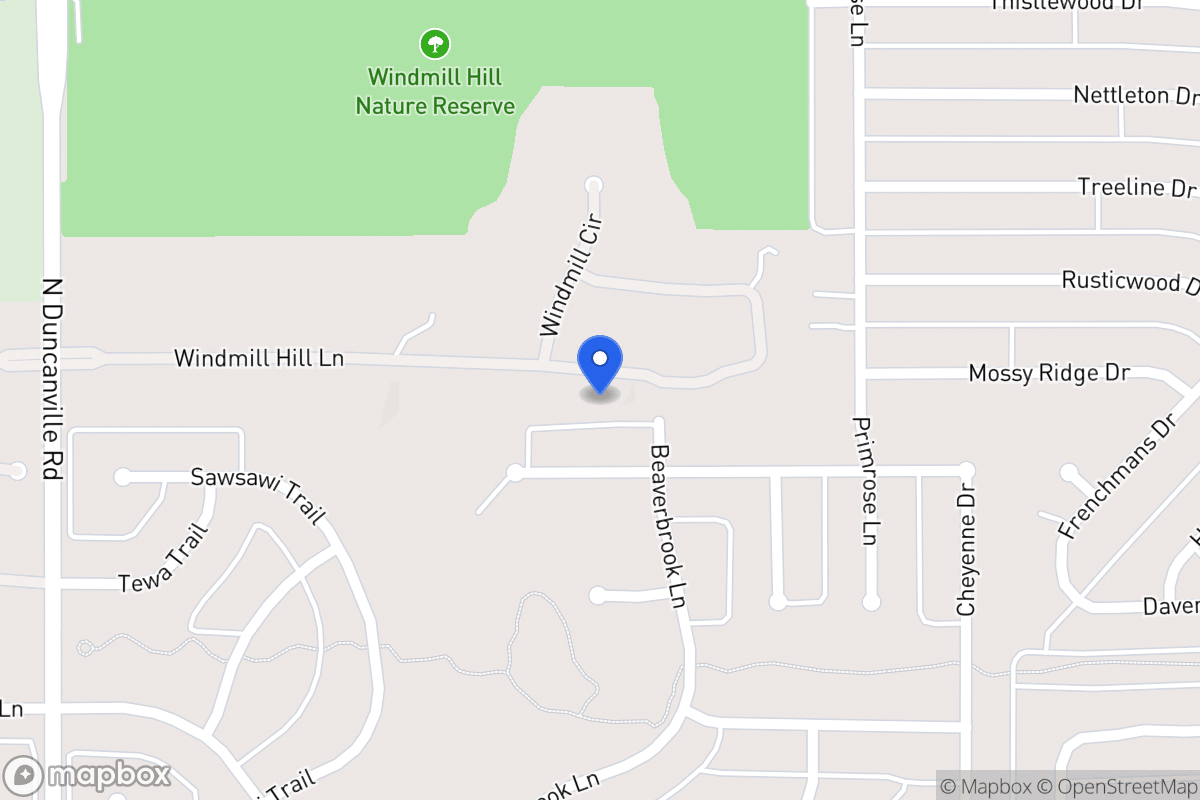 Map of 1750 Windmill Hill Ln