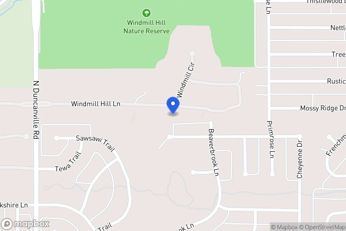 Map of 1754 Windmill Hill Ln