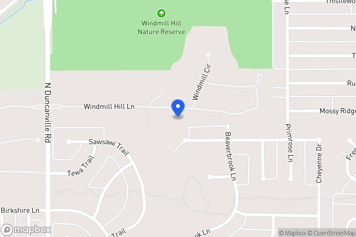 Map of 1756 Windmill Hill Ln