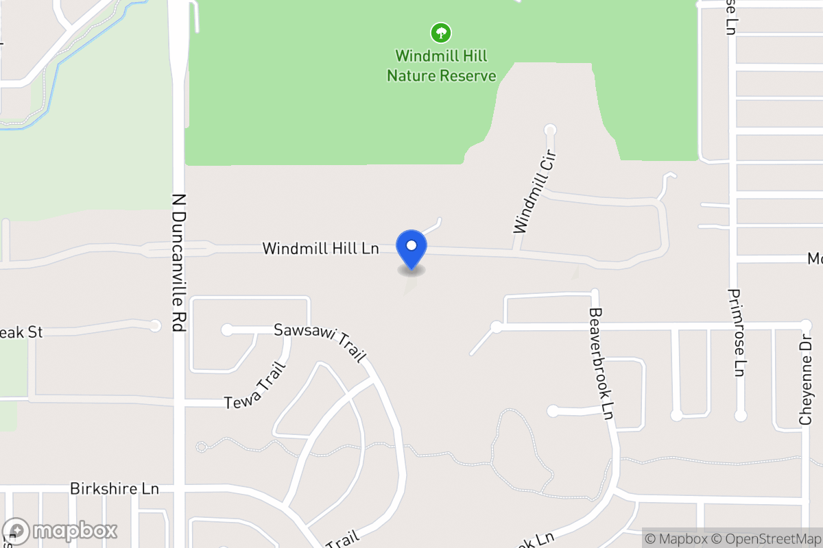 Map of 1804 Windmill Hill Ln
