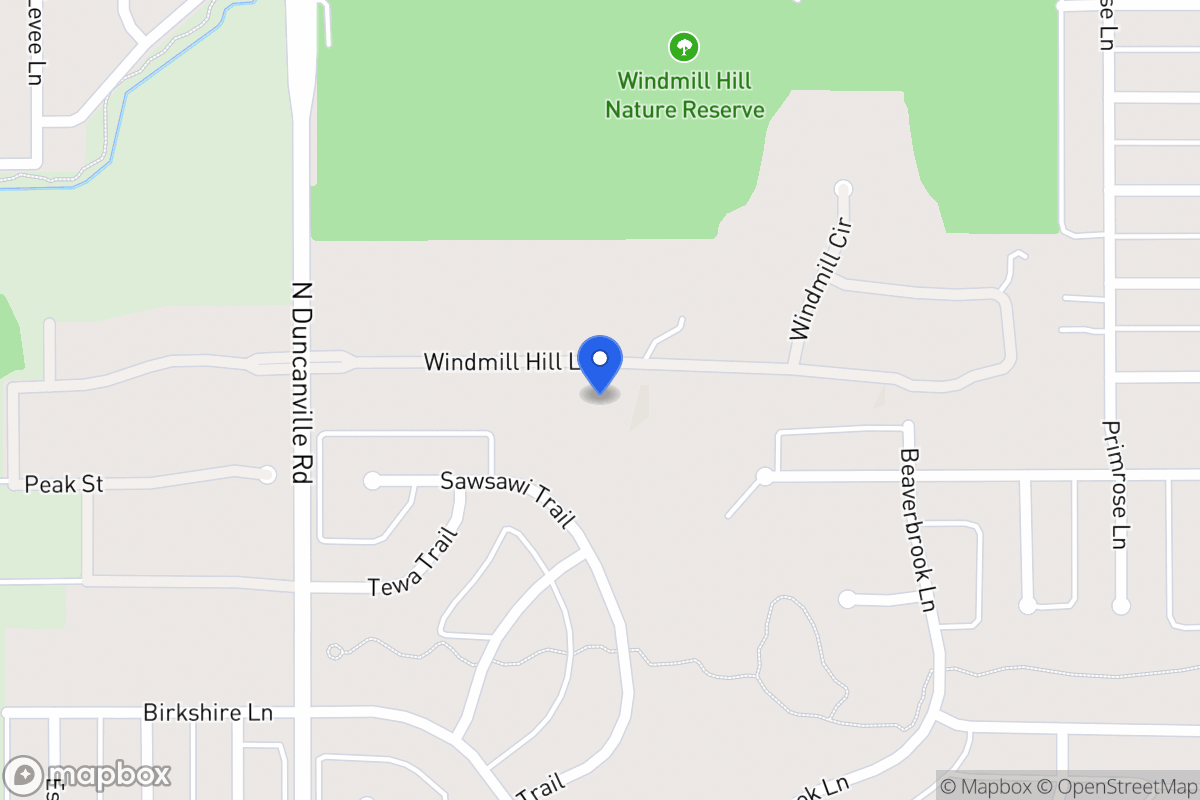 Map of 1808 Windmill Hill Ln
