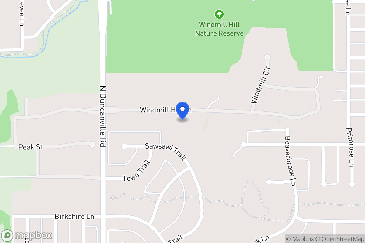 Map of 1812 Windmill Hill Ln
