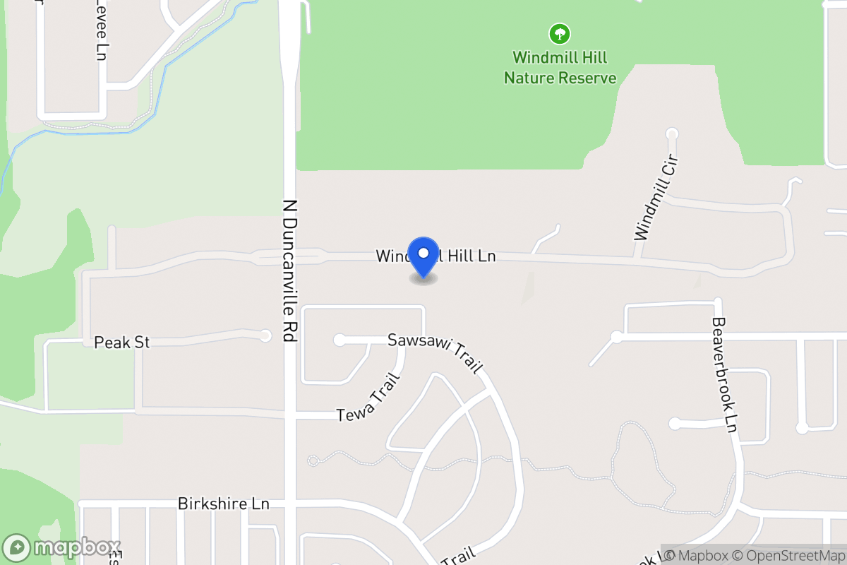 Map of 1904 Windmill Hill Ln