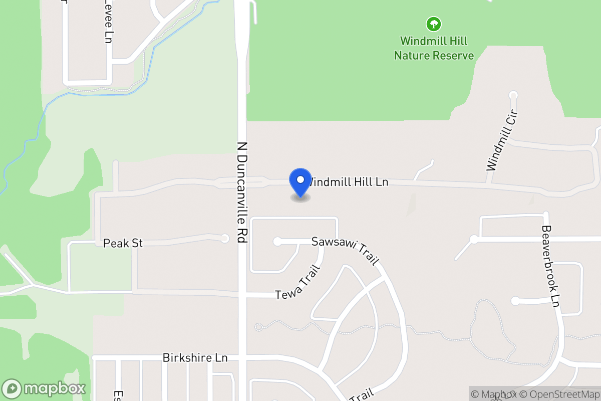 Map of 1912 Windmill Hill Ln