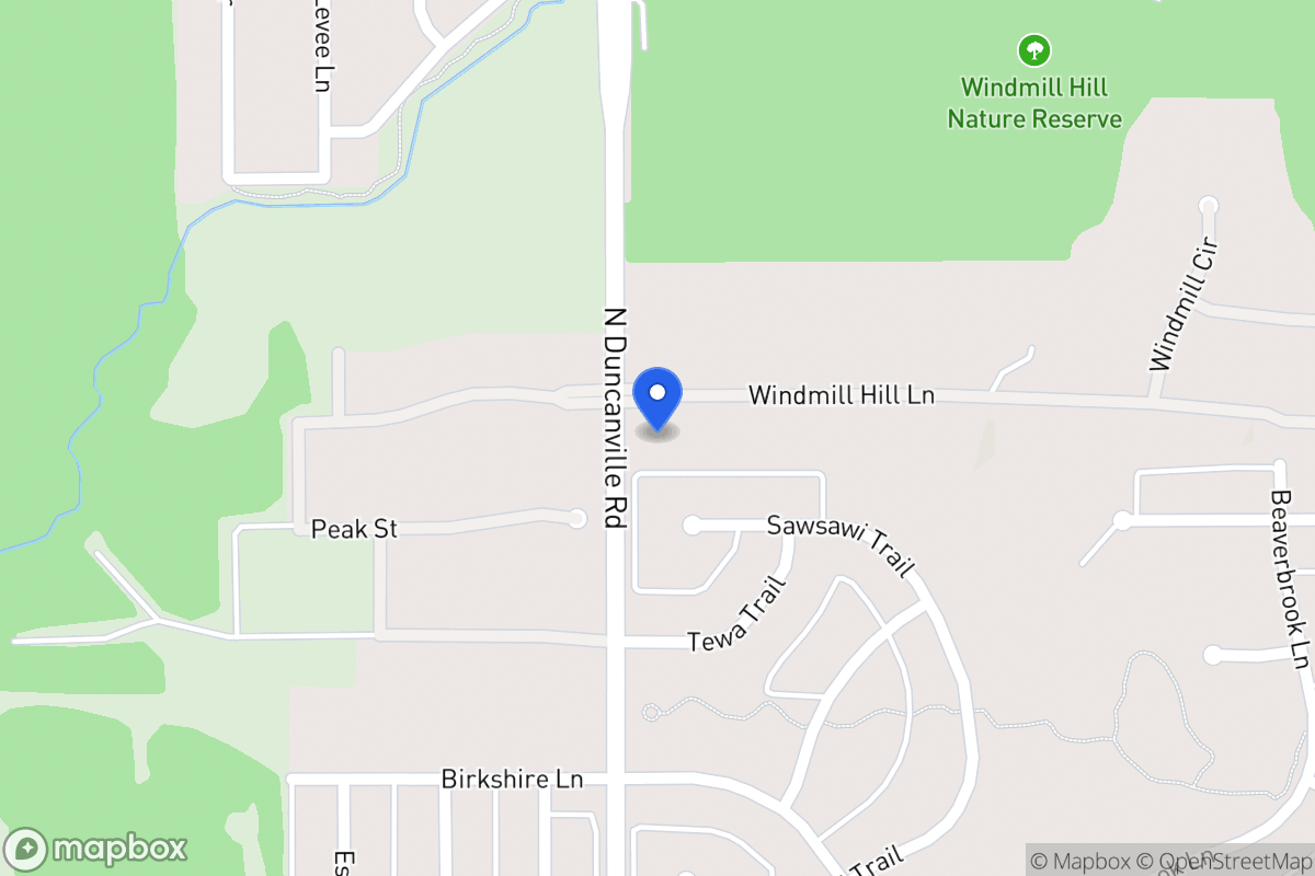 Map of 1920 Windmill Hill Ln