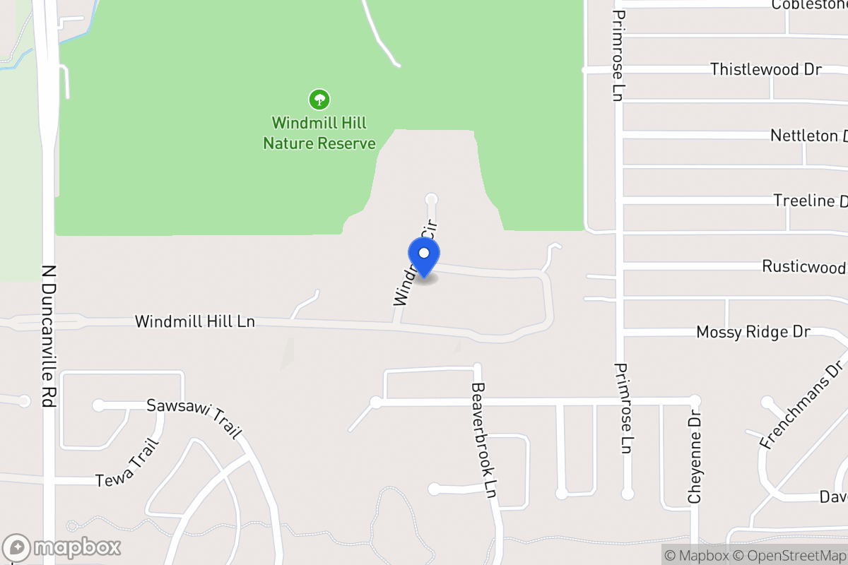 Map of 1710 Windmill Hill Ln