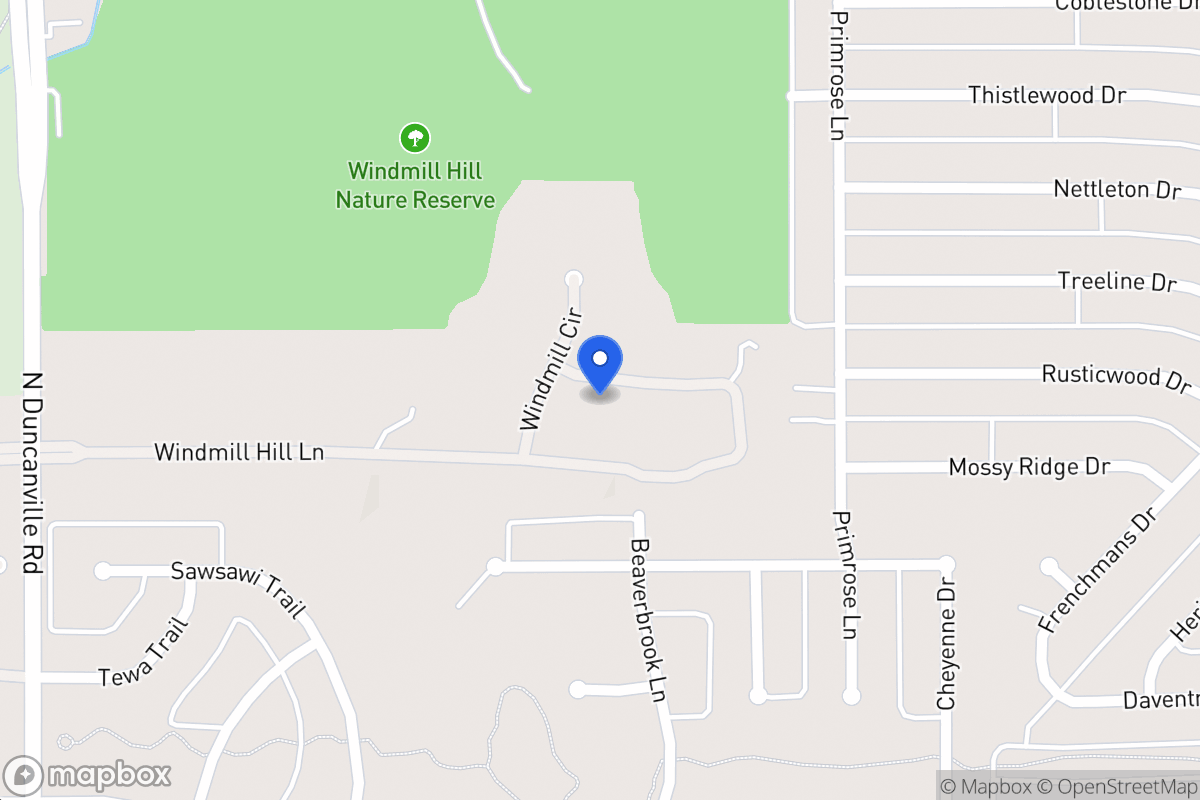 Map of 1714 Windmill Hill Ln