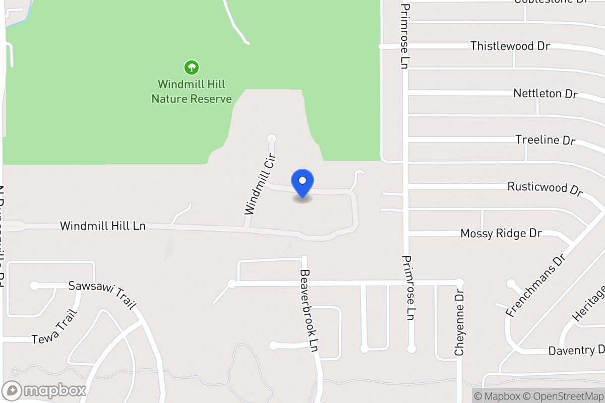 Map of 1718 Windmill Hill Ln