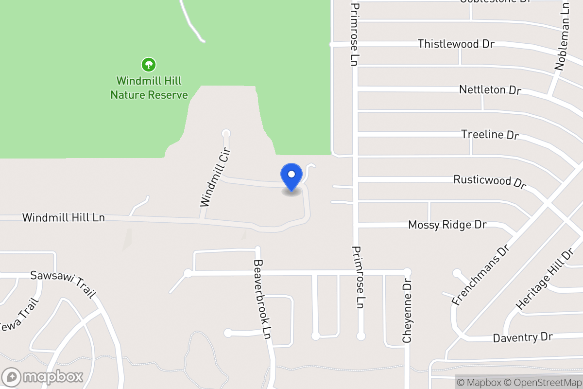 Map of 1726 Windmill Hill Ln