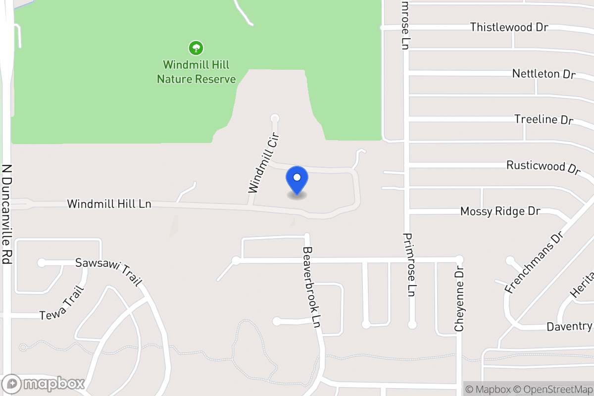 Map of 1747 Windmill Hill Ln