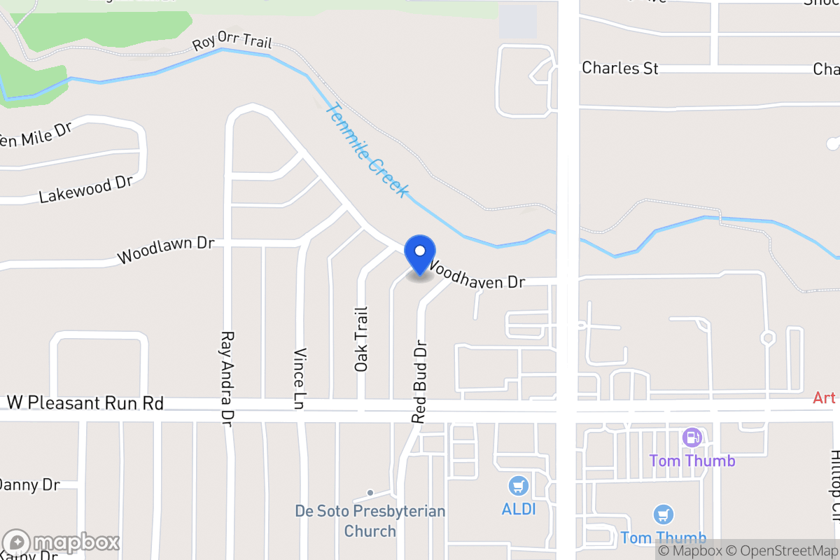 Map of 921 Red Bud Dr