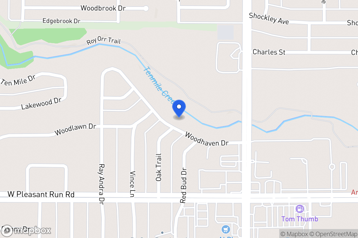 Map of 213 Woodhaven Dr